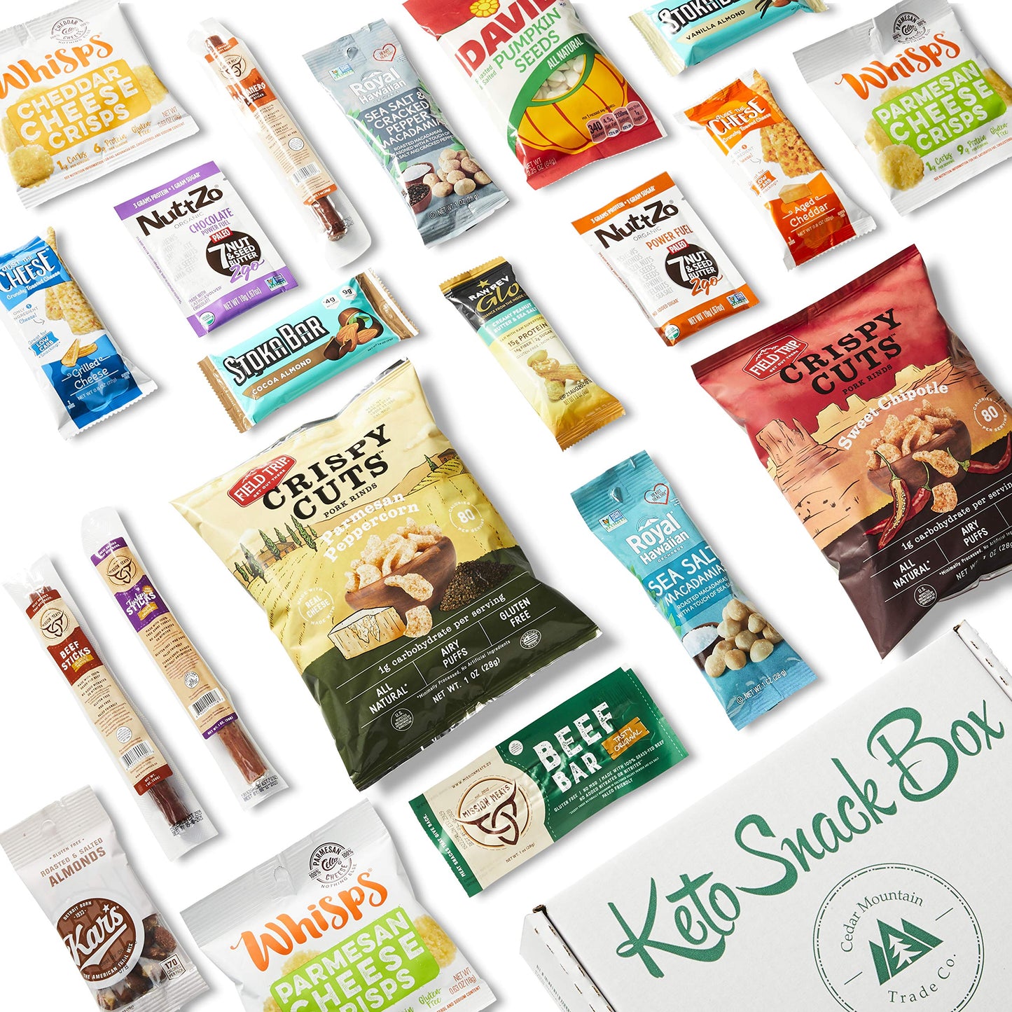 Premium Gluten Free, Vegan - Dairy, Soy and Fig Free - Healthy Snacks Care Package, includes 20 items