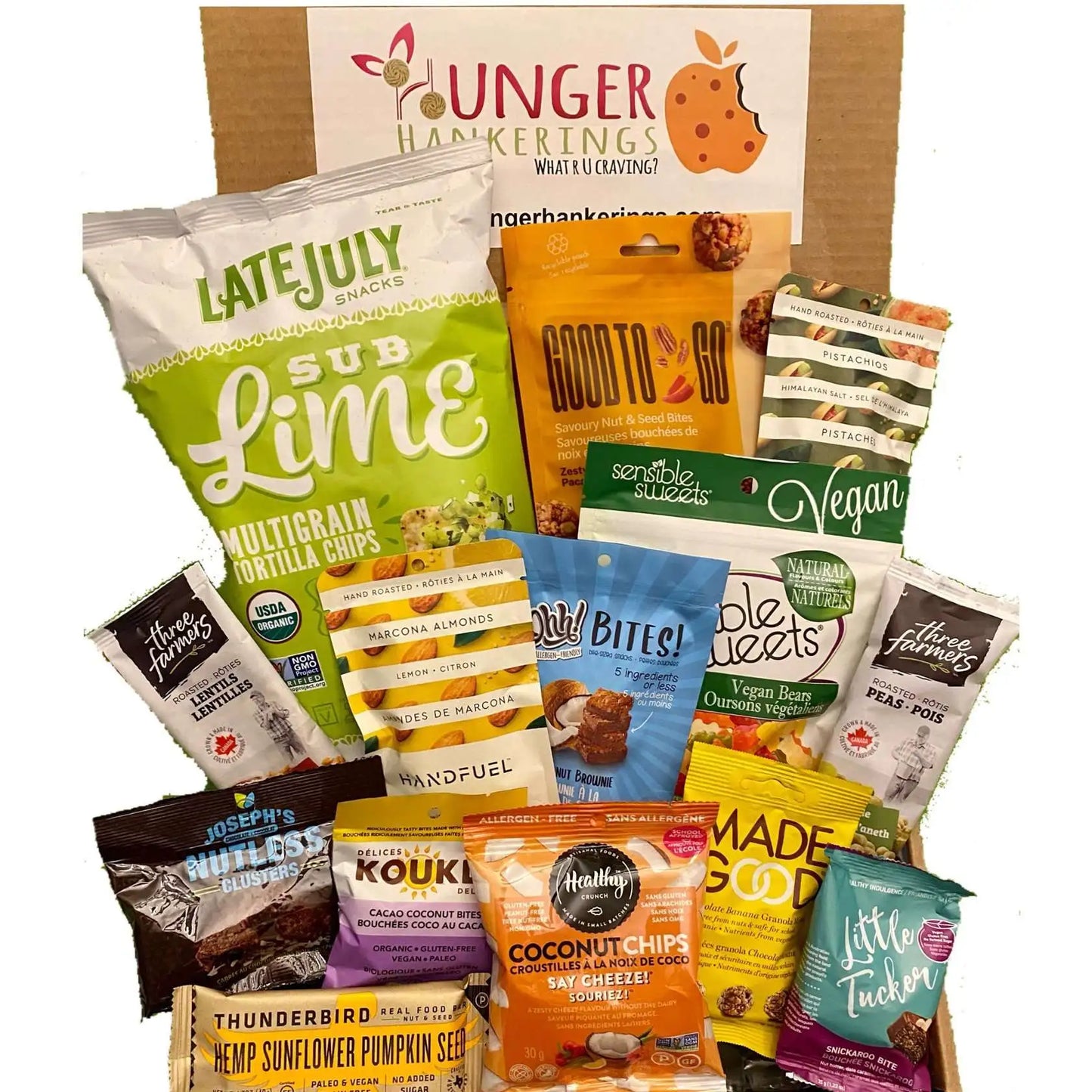 Premium Gluten Free, Vegan - Dairy, Soy and Fig Free - Healthy Snacks Care Package, includes 20 items