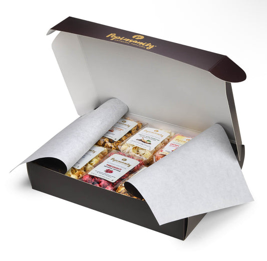 Popinsanity Gourmet Popcorn Variety Sampler Gift Box - includes 10