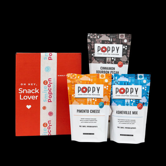 Poppy Handcrafted Popcorn Best Sellers Gift Set