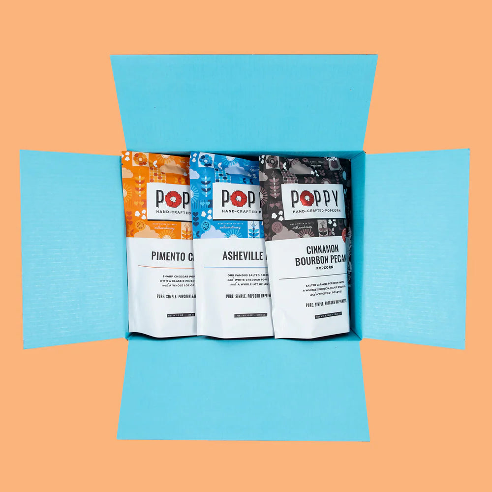 Poppy Handcrafted Popcorn Best Sellers Gift Set