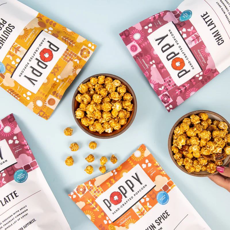 Poppy Handcrafted Popcorn Best Sellers Gift Set