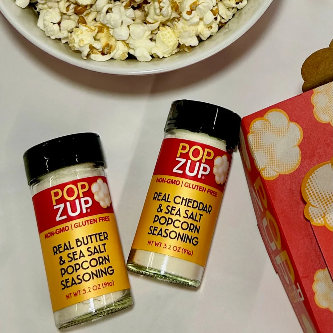 Popzup Try Them All Popcorn Variety Pack, Non-GMO, Gluten Free - Large Family Size - Pack of 5