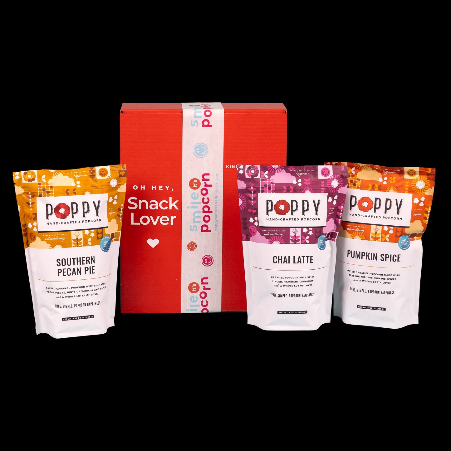 Poppy Handcrafted Popcorn Fall Favorites Gift Set