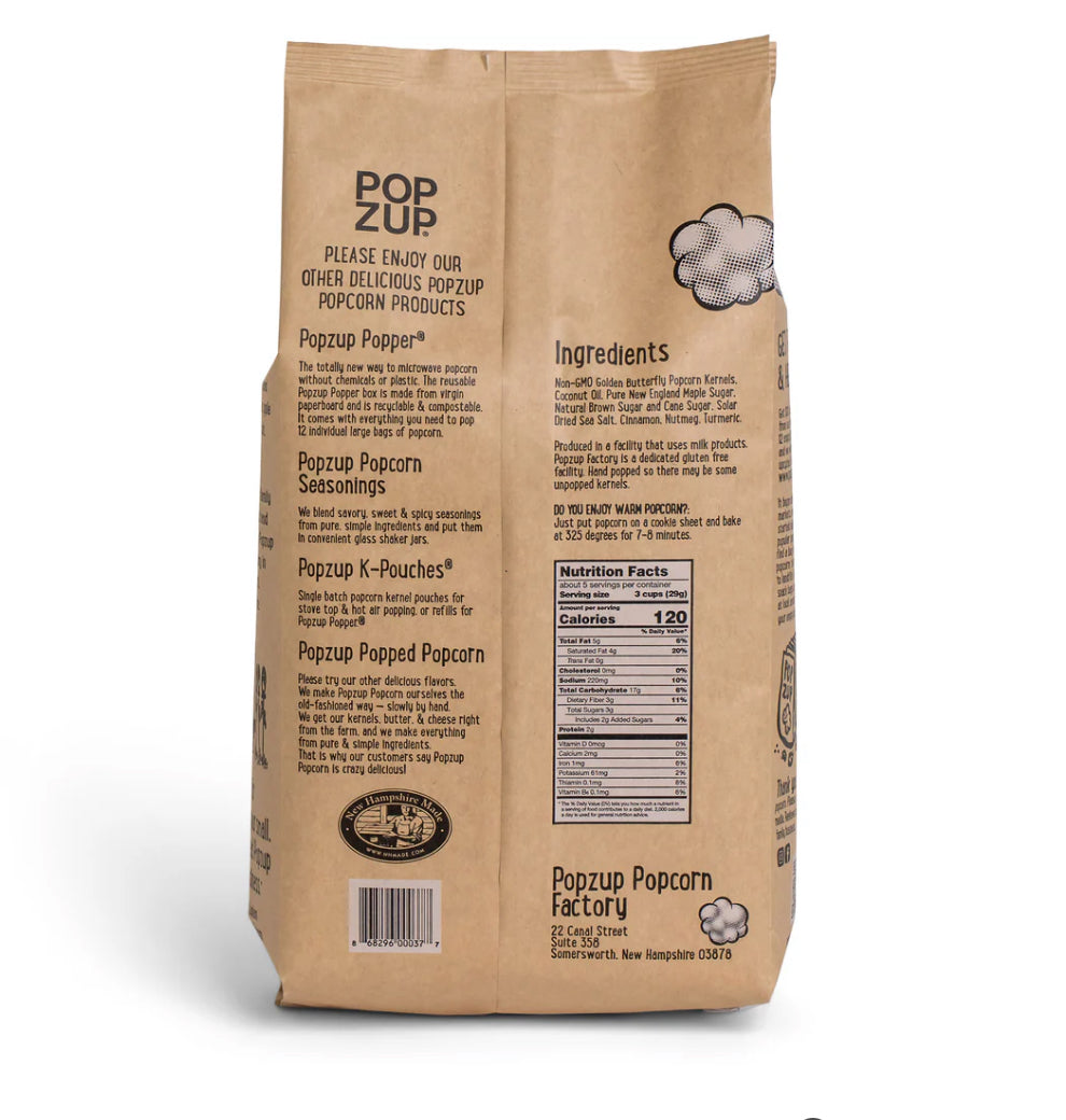 Popzup Try Them All Popcorn Variety Pack, Non-GMO, Gluten Free - Large Family Size - Pack of 5