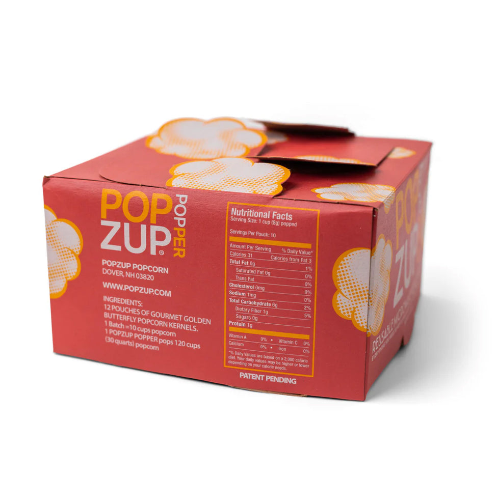 Popzup Movie Night Theater Popcorn Kit - Non-GMO, Gluten Free