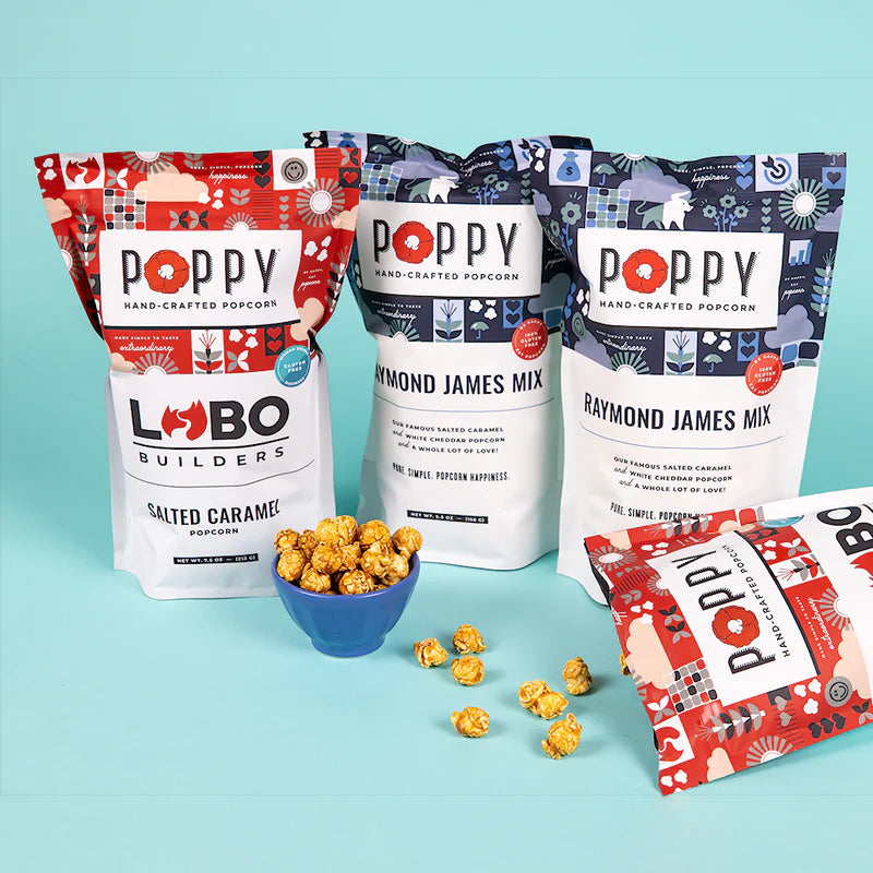 Poppy Handcrafted Popcorn Crowd Pleaser Gift Set