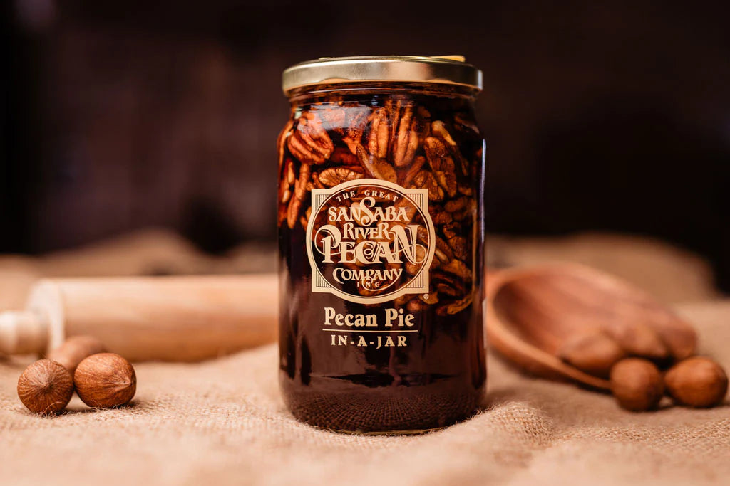 Traditional Pecan Pie In A Jar - The Great San Saba River Pecan Company