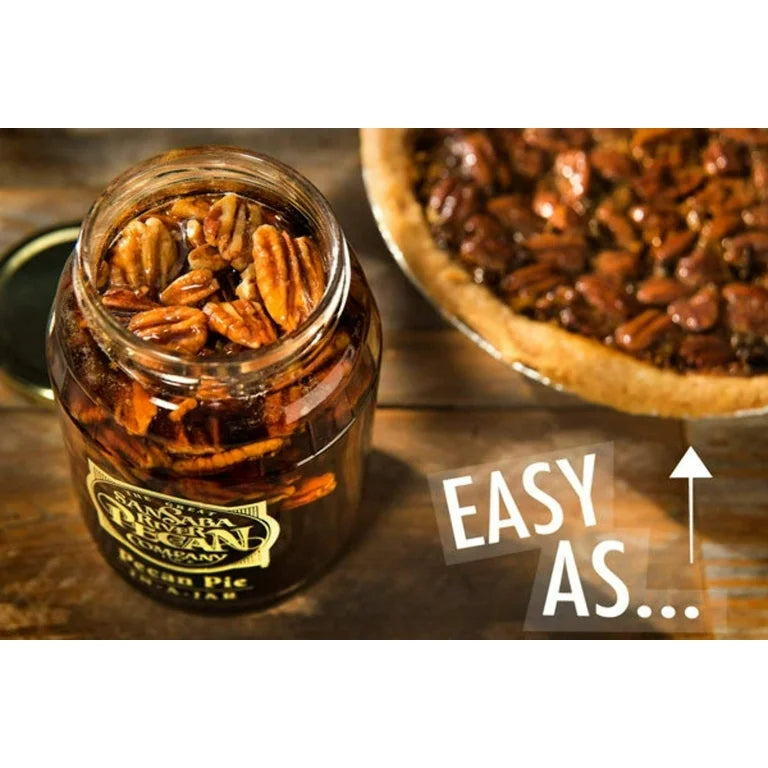 Traditional Pecan Pie In A Jar - The Great San Saba River Pecan Company
