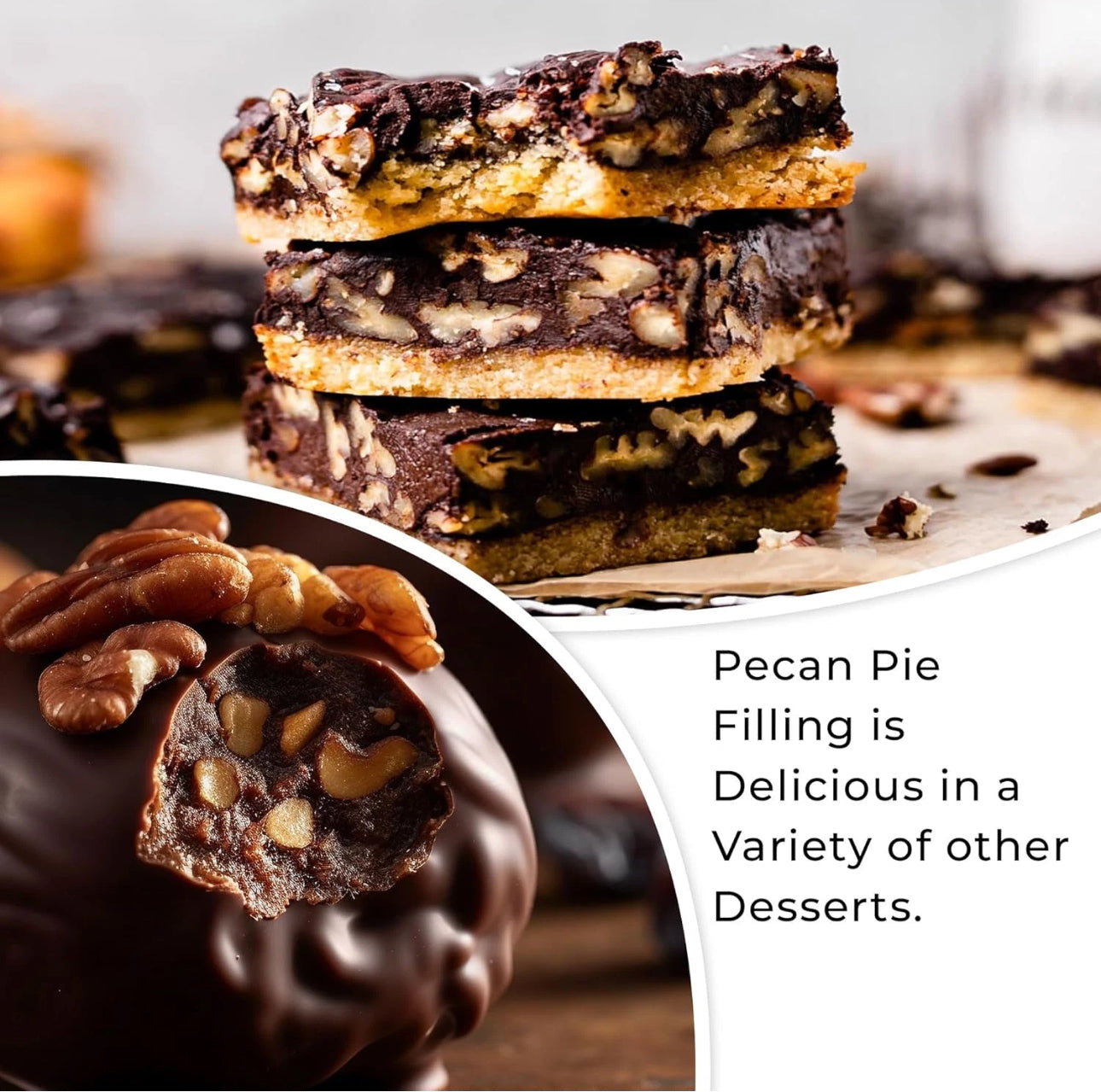 Chocolate Pecan Pie In A Jar - The Great San Saba River Pecan Company