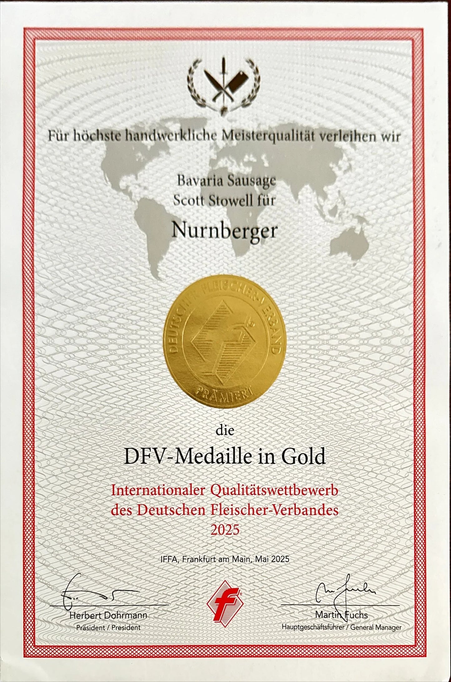 Nurnberger Style Bratwurst Breakfast Sausage - 5 lb