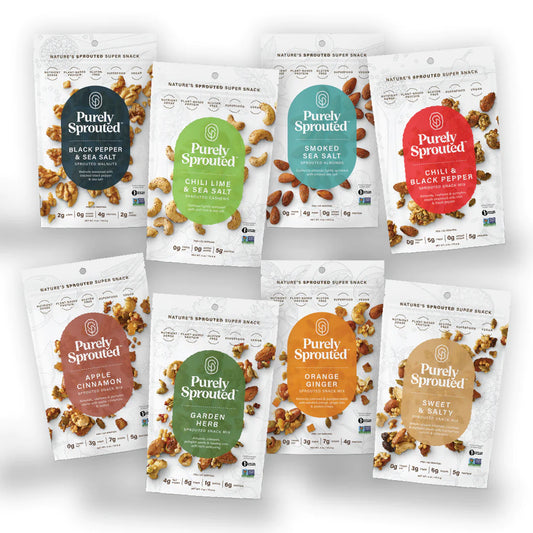 Purely Sprouted The Everything Variety Pack (Pack of 8: One of each flavor)