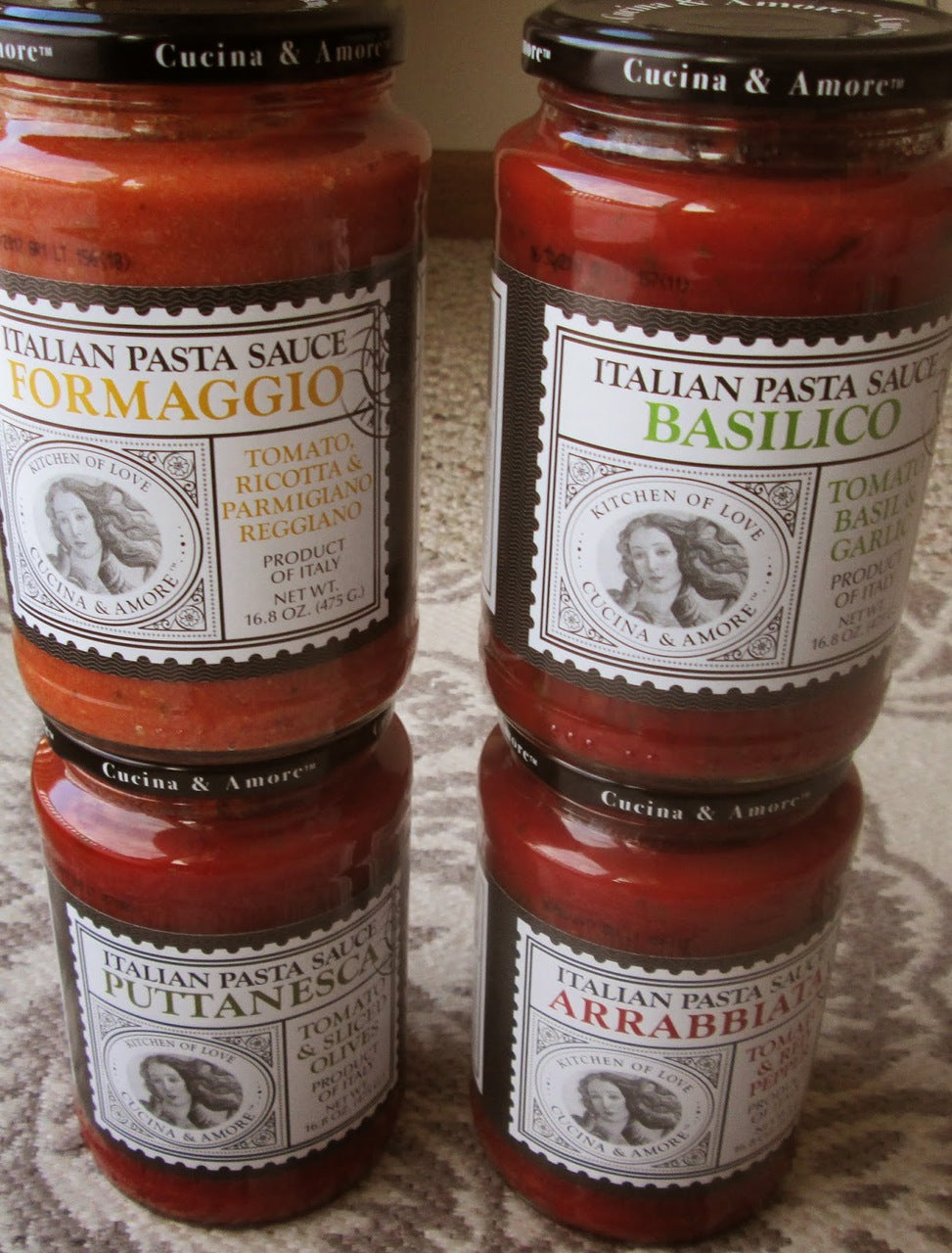 Cucina & Amore Italian Pasta Sauce Basilico Tomato, Basil & Garlic