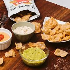 SNACKLINS Plant Based Crisps 4 Flavor Variety - Nacho, BBQ, Teriyaki, Chesapeake Bay - Gluten Free, Grain Free, 100% Kosher, Vegan Healthy Snacks, No Added Sugar Crunchy Puffed Snack Only 90 Calories Per Bag - Pack of 12