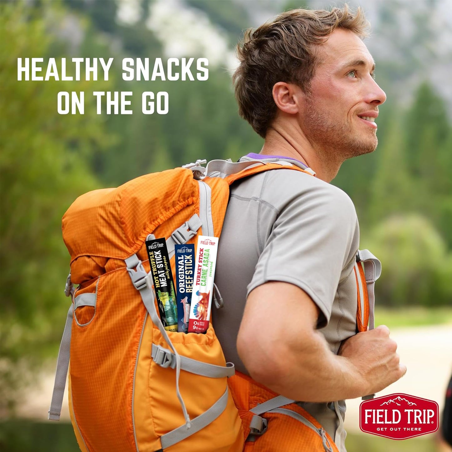 Field Trip Free Range Spicy Mango Habanero Chicken Jerky Snack Sticks, Zero Sugar, Keto, Paleo, Gluten Free, Allergy Friendly Snack, High Protein, 50 Calorie Snack - 1 oz, Pack of 24