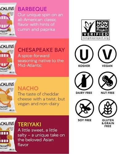 SNACKLINS Plant Based Crisps SEA SALT & VINEGAR - Only 90 Calories Per Bag, Gluten Free, Grain Free, 100% Kosher For Passover, Vegan Healthy Snacks, Crunchy Puffed Snack - Pack of 12