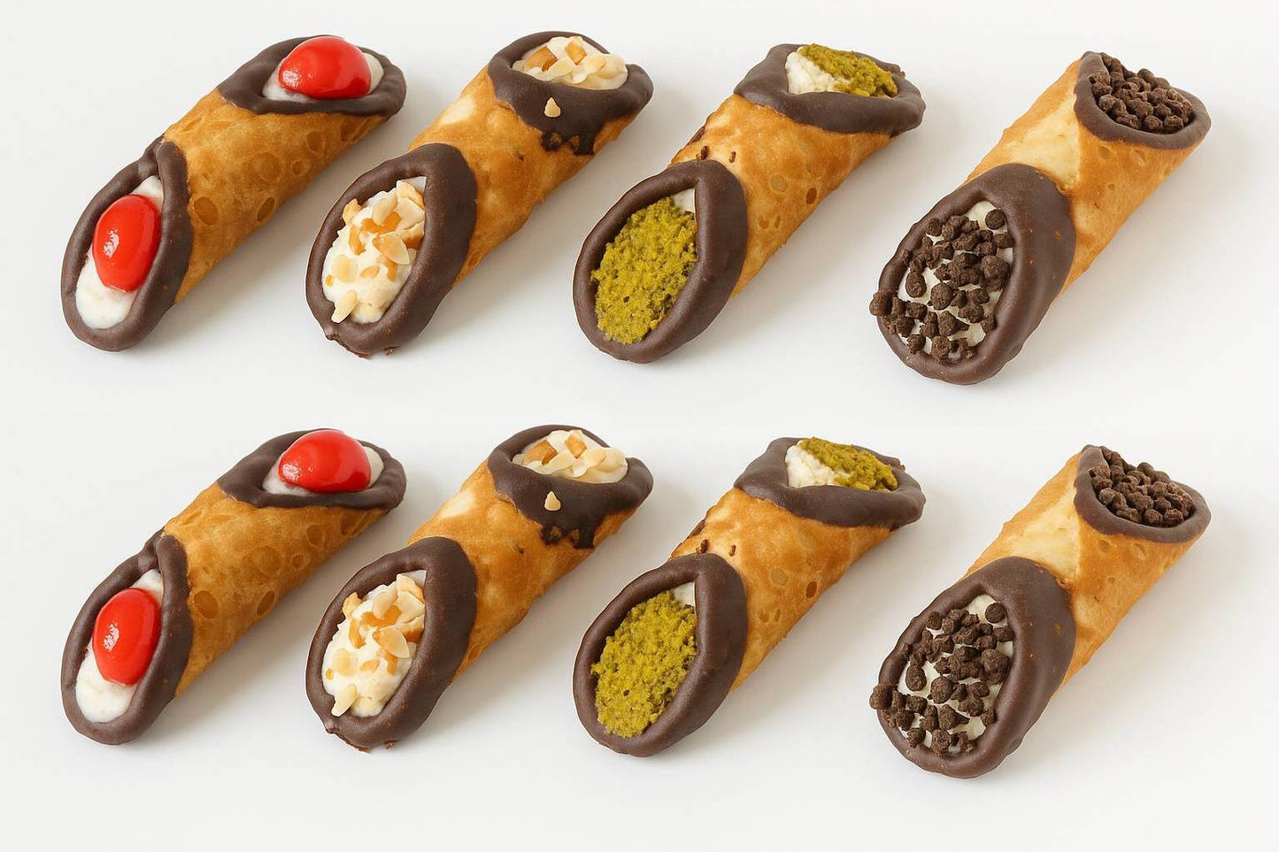 Andy Anand Chocolate Cannoli, Made in Italy by world famous La Pasticceria - Includes 8