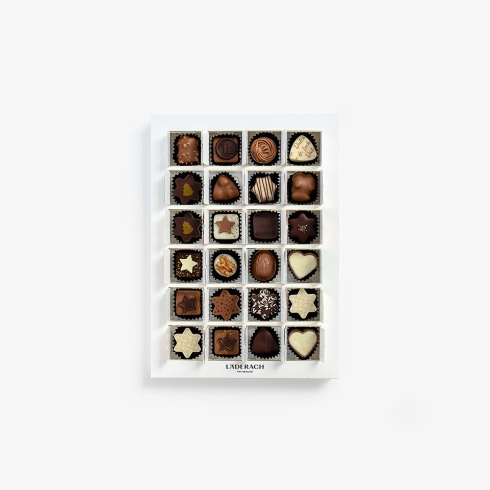 Läderach Advent Calendar Swiss Chocolate Pralines Selection
