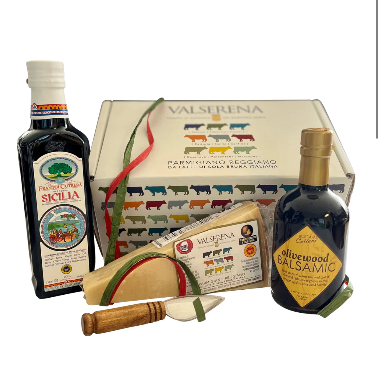 Valserena Parmigiana Reggiano DOP Gift Set with IGP Sicilia EVOO