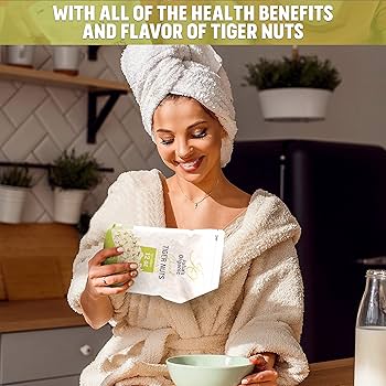 Julia's Organic Sliced Tiger Nuts, Thin Sliced Tiger Nuts Organic Raw - Gluten Free, High Fiber & protein, Non-GMO - Pack of 2