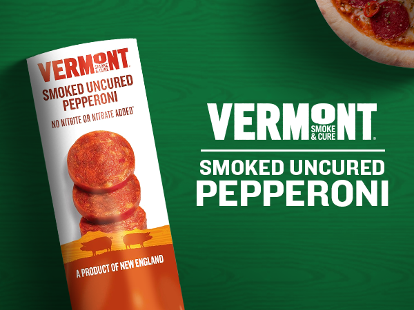 Vermont Smoke & Cure Smoked Uncured Pepperoni, Gluten Free - 6 oz, Pack of 3