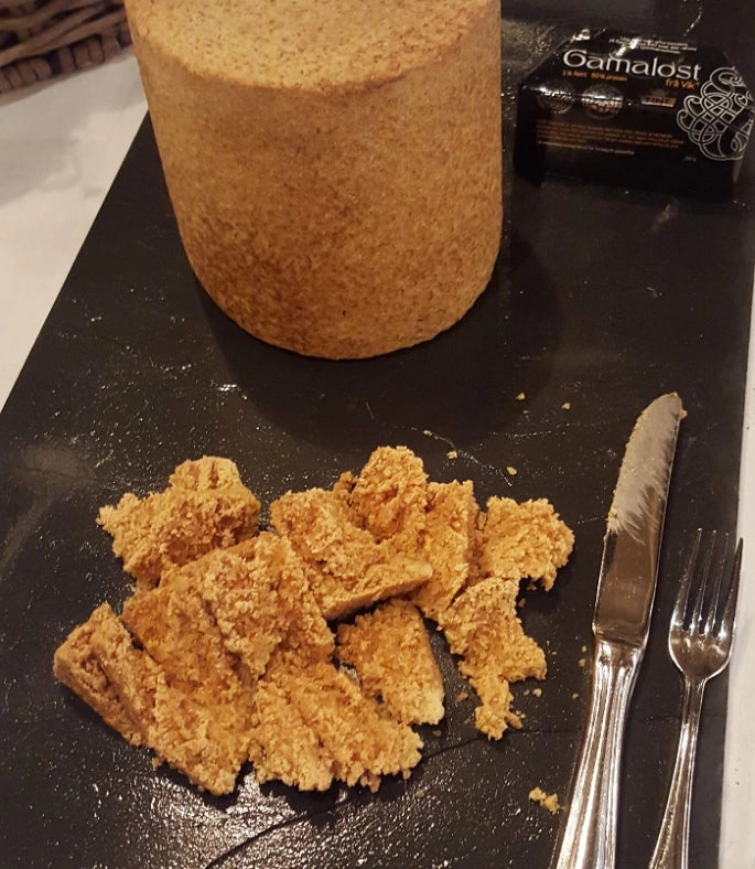 TINE Gamalost Cheese "Old Cheese" - Traditional Norwegian Cheese, 6 oz