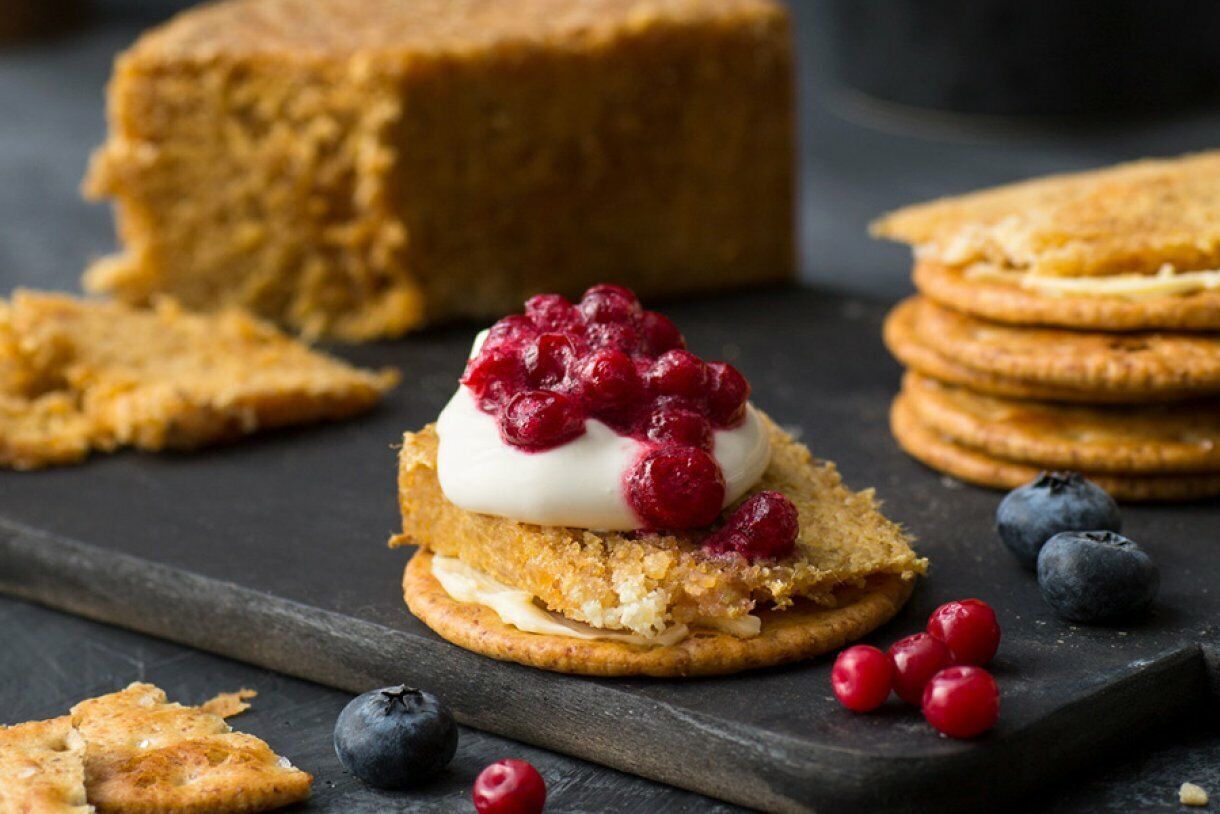 TINE Gamalost Cheese "Old Cheese" - Traditional Norwegian Cheese, 6 oz