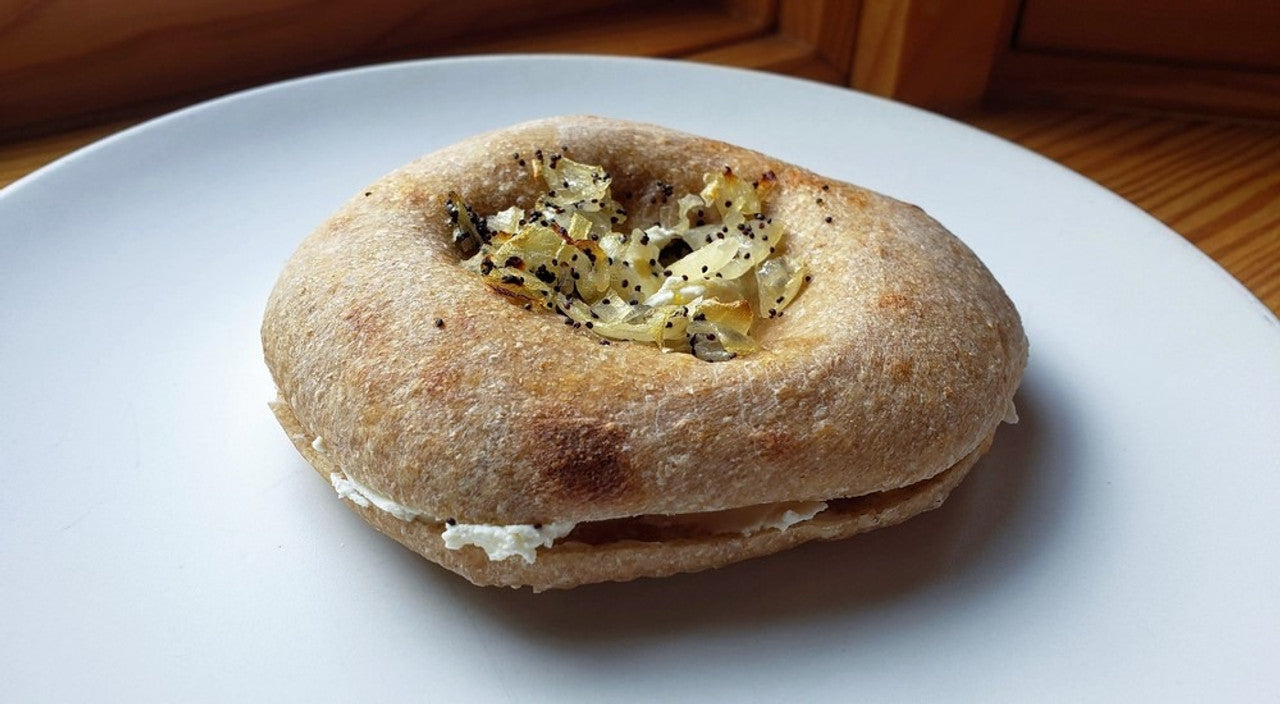 Fresh New York Classic Bialy Bagel - Delicious Fresh Bialys - Pack of 12 - Gluten Free, Keto