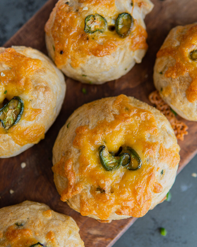 Fresh New York Jalapeño & Cheese Bagels - Delicious - Pack of 12 - Gluten Free, Kosher, Keto