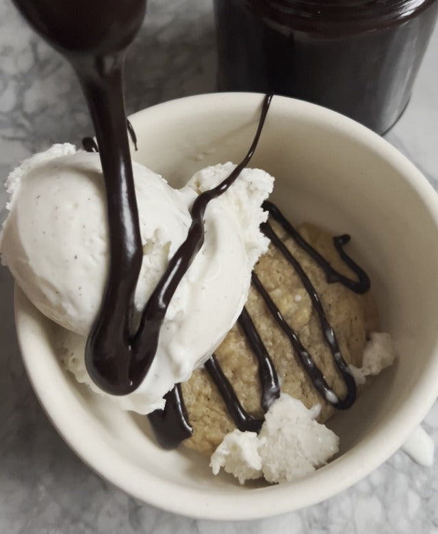 Coop's Vegan Hot Fudge Sauce 10.6 oz - Gluten Free, Vegan, Kosher, Non GMO, Gourmet, All Natural, Plant Based Dairy Free Whipped Topping for ICecream, Sundae, Panckaes, Milshakes