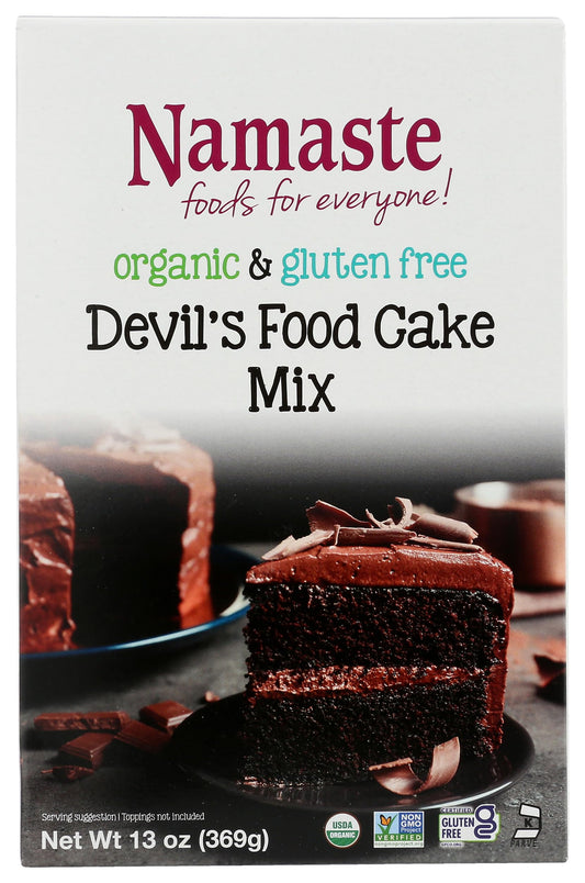 Namaste Foods Organic Gluten Free Devil's Food Cake - 13 oz-  Allergen Free