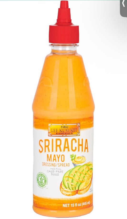 Lee Kum Kee Sriracha Mayo, Made With Cage Free Eggs,, 15 oz - Pack of 6