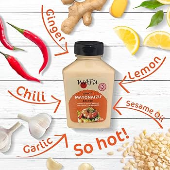Wafu Mayonaizu Japanese Style Spicy Mayonnaise, 8.5 oz - Pack of 2