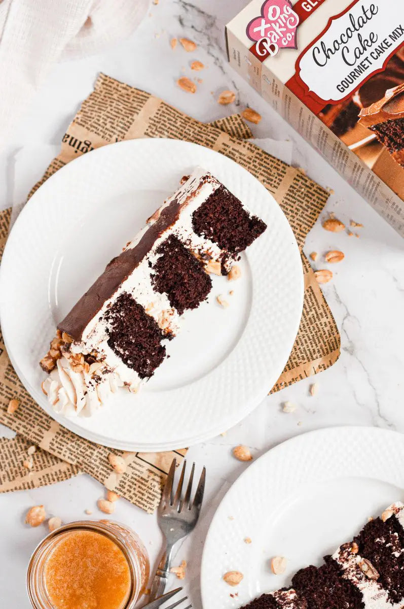 Gluten Free Chocolate Cake Gourmet Cake Mix - Non-GMO, Kosher, Rice Free, Soy Free, Dairy Free, Peanut Free, No Preservatives, No Artificial Flavors or Colors - 19.5 oz