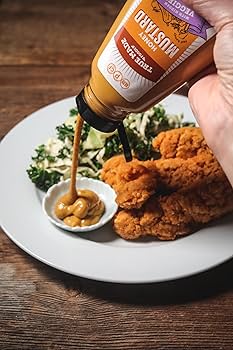 True Made Foods Low Sugar Honey Mustard, Keto Friendly - Made with Fruit and Veggies, Healthy Sauce, Whole 30, Keto, Vegan. 12 oz - Pack of 3