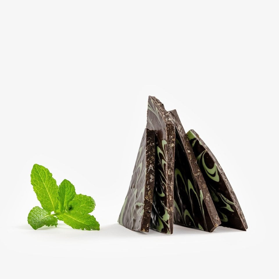 Läderach FrischSchoggi Mint Dark Swiss Chocolate, Limited - 1.587 lb