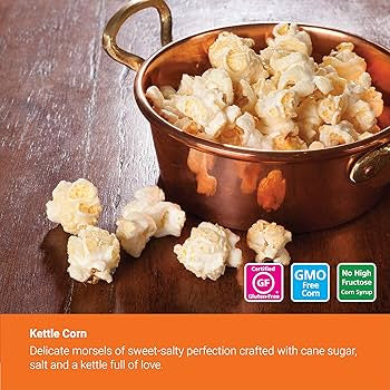 Popcornopolis Gourmet Popcorn Snacks, 40 Cone Variety Gift Cones / 0.9 - 2.7 oz - Assorted Flavored Mixed Indulgent Popcorn – (10) 0.9oz Kettle Mini Cones, (10) 0.9oz Cheddar Mini Cones, (10) 2.2oz Caramel Corn Mini Cones, (10) 2.7oz Zebra Mini Cones