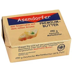 Original German Asendorfer Sour Cream Premium Unsalted Butter