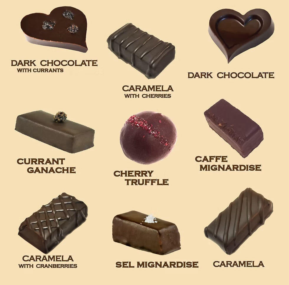 Amore Assortment - 16 Piece in Brown