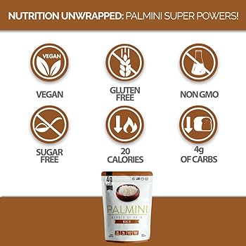 Palmini Low Carb, Low Calorie Hearts of Palm Rice - 8 oz Pouch - Pack of 3