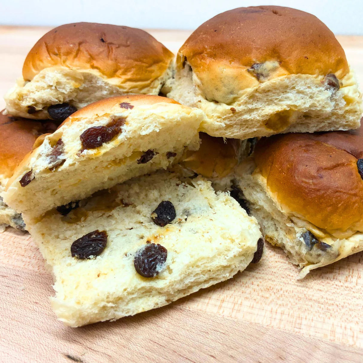 Dutch Steenstras Raisin Buns, Pack of 6