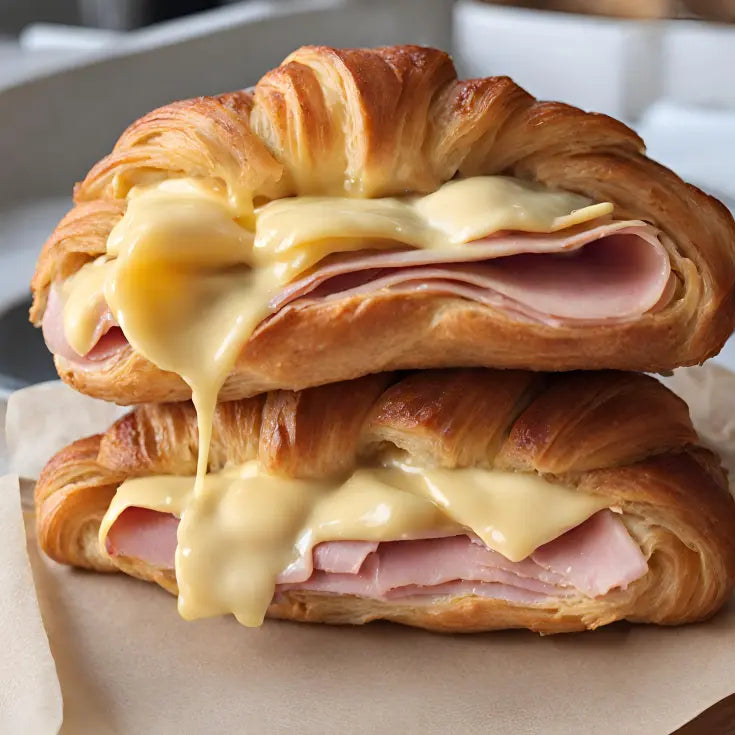 Ham and Cheese Croissants - 1 Dozen