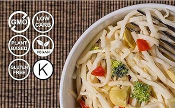 Kitchen & Love Hearts of Palm Linguine with Vegetables Pasta Primavera - Low Carb, Low Calories - Pack of 3
