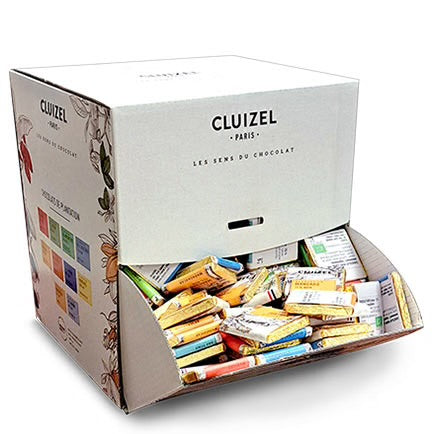 Cluizel French Chocolate Estate Tasting Squares, Assorted Dark - includes 400