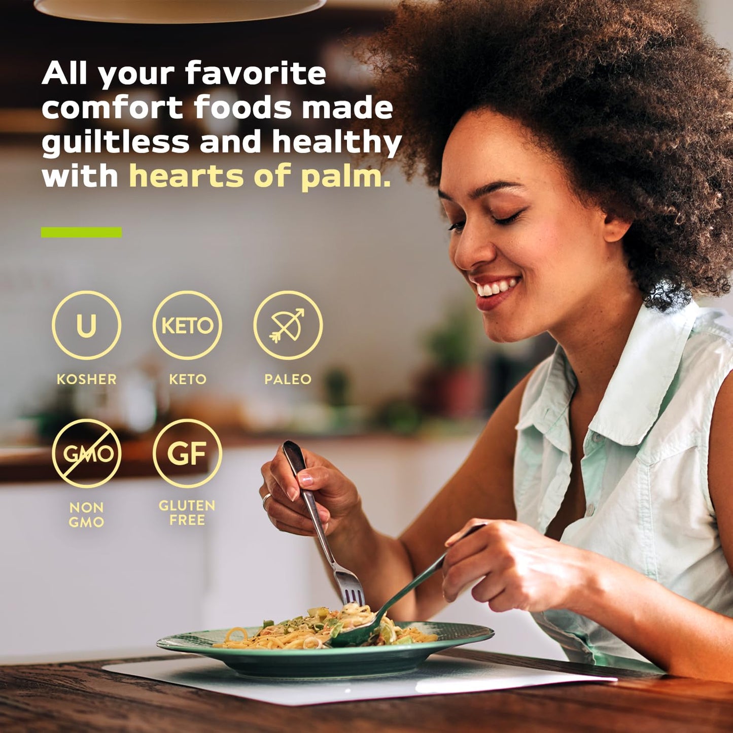 Natural Heaven Gift Set - Hearts of Palm Variety Pack - Low Carb, Low Calorie Creamy Mash, White & Brown Rice, Spaghetti Noodles, Lasagna, Angel Hair Pasta - Pack of 6