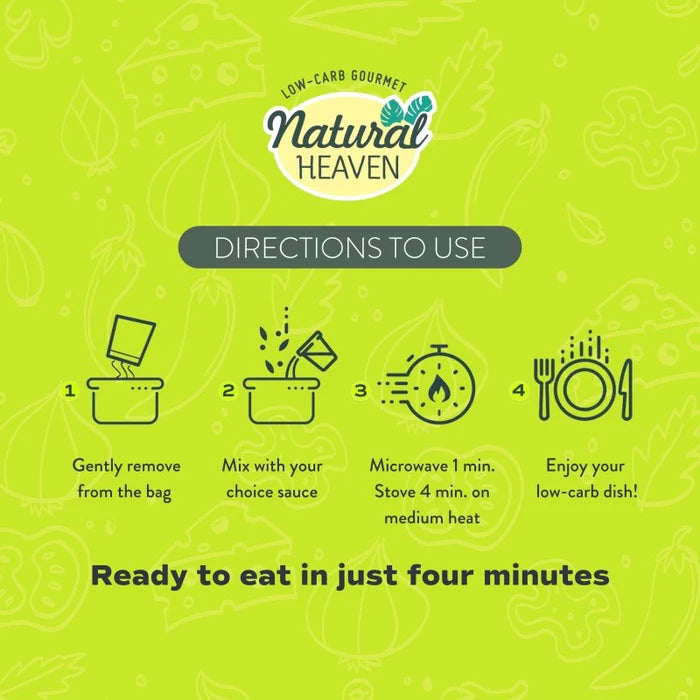 Natural Heaven Hearts of Palm Pasta Variety Pack - Low Carb Pasta, Gluten-Free, Keto Pasta Noodles, Lasagna, Angel Hair Pasta & Spaghetti Noodles - Pack of 6