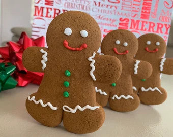 Gingerbread Men & Women Jumbo Cookies, Decorated - 1 Dozen