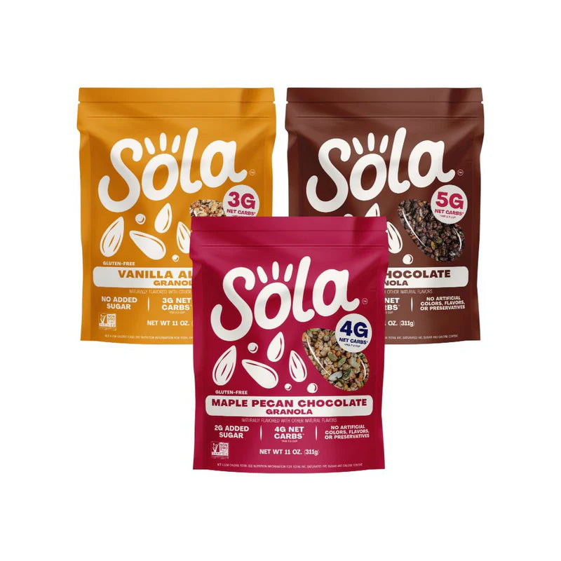 SOLA Granola Best Sellers Variety - includes 3