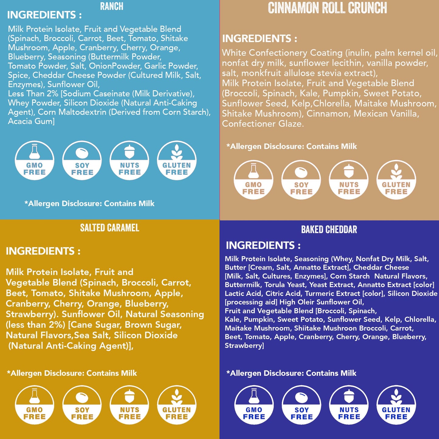 Better Than Good Sweet Puffs - Keto, Gluten-Free Protein Puffs - Paleo, Low Sugar, Low Calorie, Diabetic Friendly Snacks | Veggie Infused Protein Breakfast Puffs - Variety Pack of 8