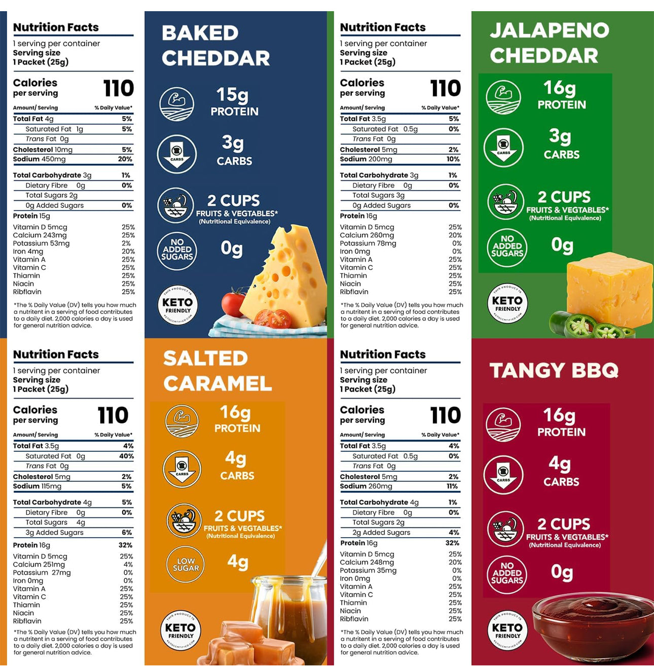 Better Than Good Savory Puffs - Keto, Gluten-Free Protein Puffs - Paleo, Low Sugar, Low Calorie, Diabetic Friendly Snacks | Veggie Infused Protein Breakfast Puffs - Variety Pack of 8